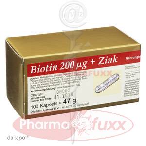 BIOTIN 200 + Zink Kapseln, 100 Stk