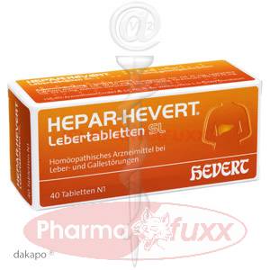 HEPAR HEVERT Lebertabletten SL, 40 Stk
