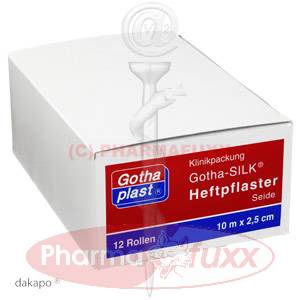 GOTHA SILK Heftpfl.Seide 2,5cmx10m, 12 Stk