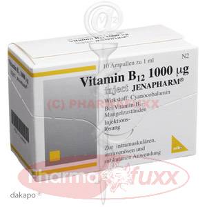 VITAMIN B 12 1 mg Inject Jenapharm Amp., 10 ml