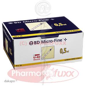 BD MICRO FINE+ U 40 Ins.Spr. 8 mm, 50 ml