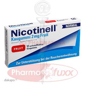 NICOTINELL Kaugummi Fruit 2 mg, 12 Stk