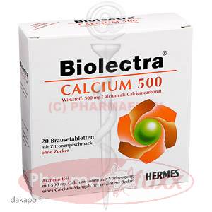 BIOLECTRA Calcium 500 Brausetabl., 20 Stk