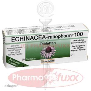 ECHINACEA RATIOPHARM 100 mg Tabletten, 20 Stk