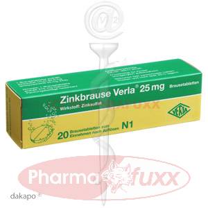 ZINKBRAUSE Verla 25 mg Brausetabl., 20 Stk